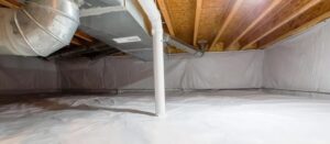 Crawl space encapsulation in Tyler TX home