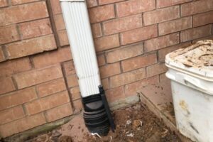 Brick wall fully repaired after foundation damage in Tyler TX