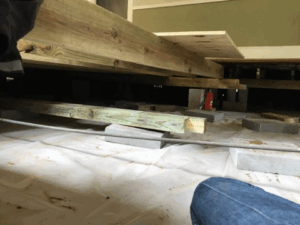 Pier and beam foundation repair work in Tyler TX