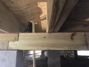 Pier and beam foundation repair work in Tyler TX
