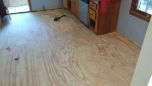 Completed subfloor replacement after pier and beam foundation repair in Tyler TX