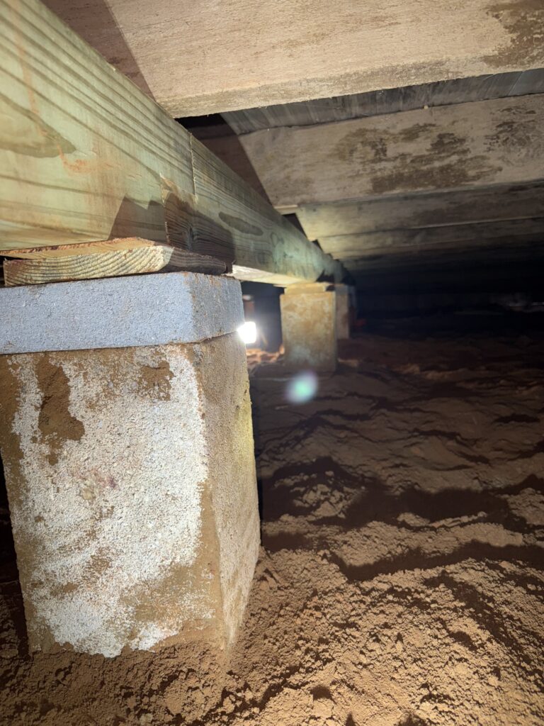 Foundation repair and crawlspace support work in Tyler, TX