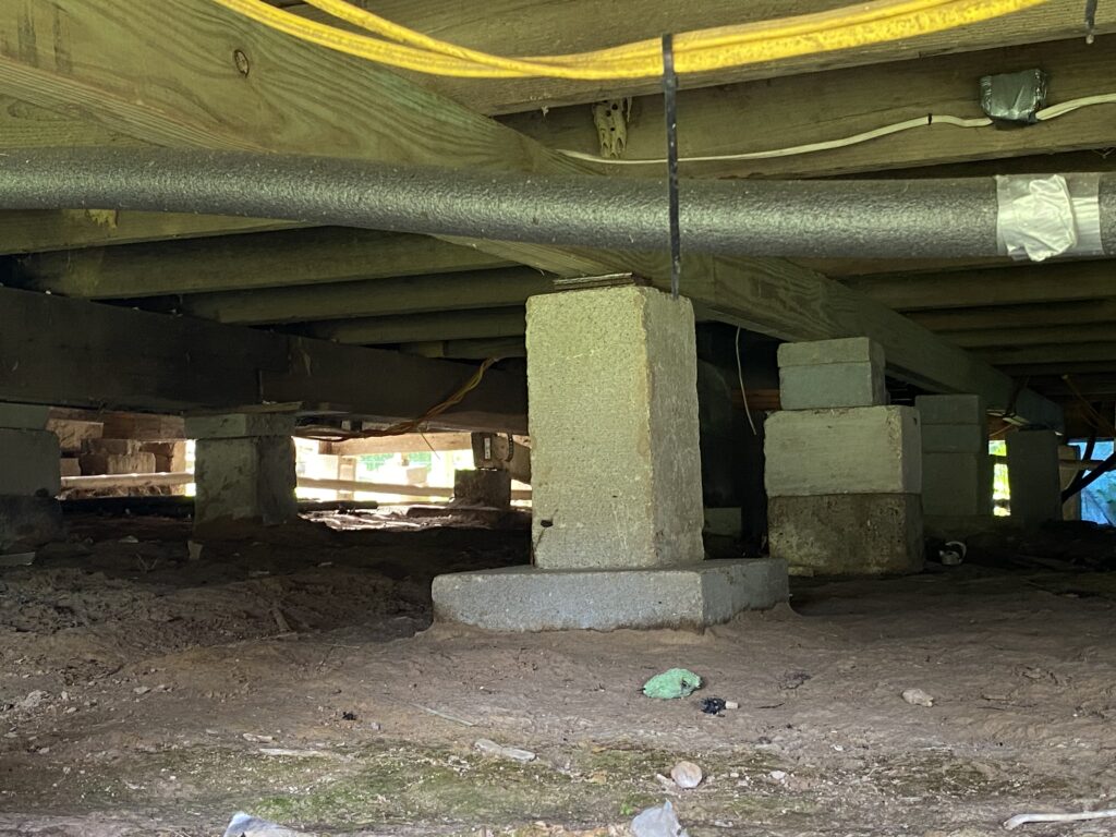 Foundation repair and crawlspace support work in Tyler, TX